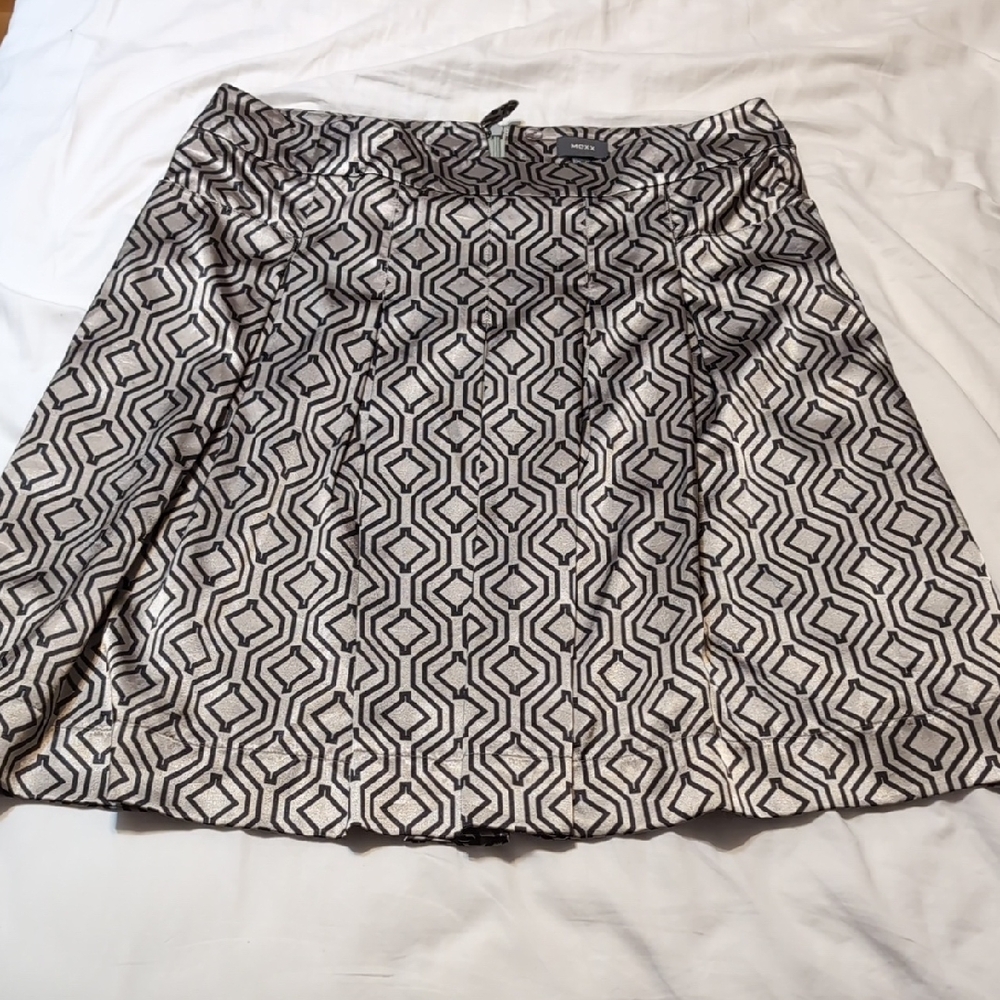 Mexx Black and Silver/PewterGeometric Mini Skirt